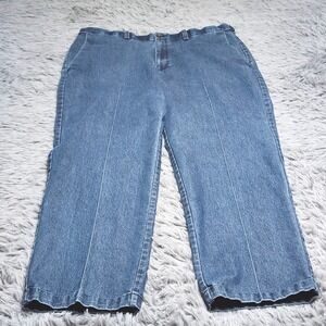 Haggar Jeans Mens 36X30 Classic Fit Premium Stretch Denim Blue Casual Pants